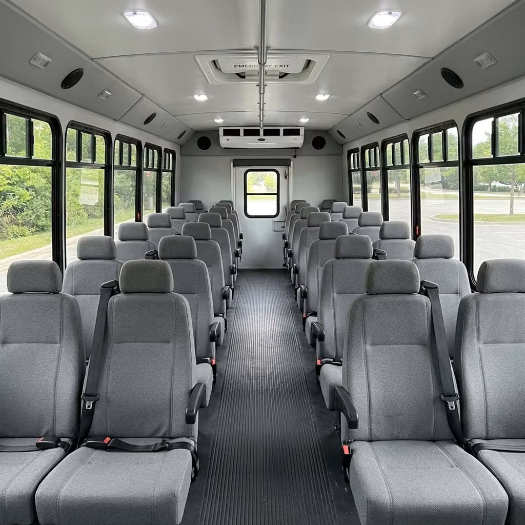 winter park 35 passenger minibus seating