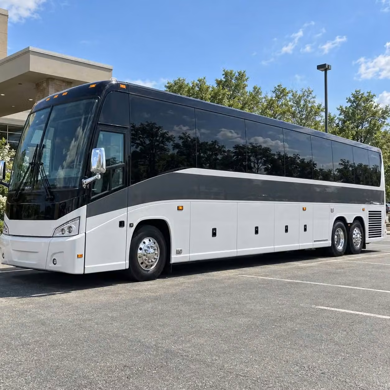 winter park charter bus transportation to acrisure bounce house