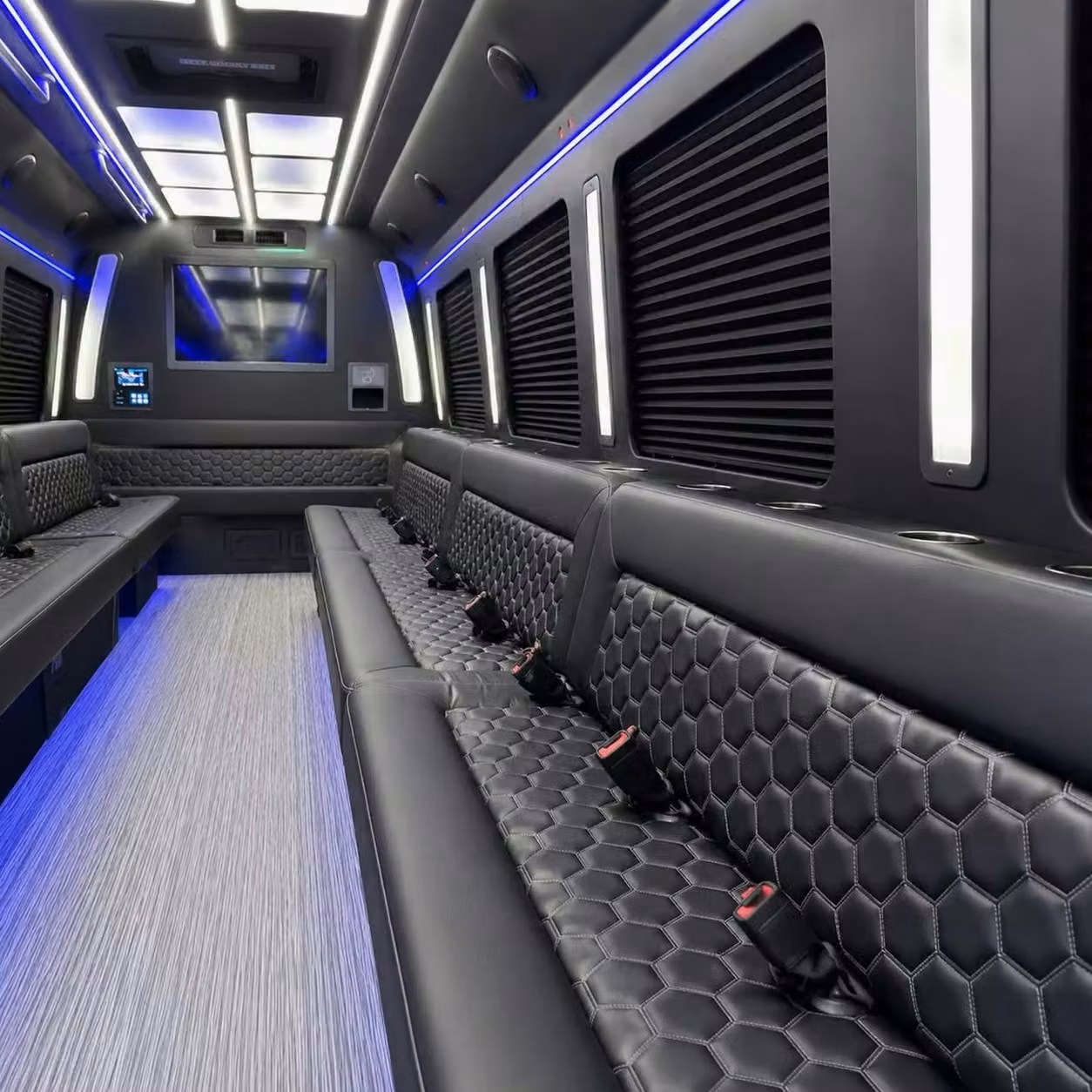 winter park party bus party lighting
