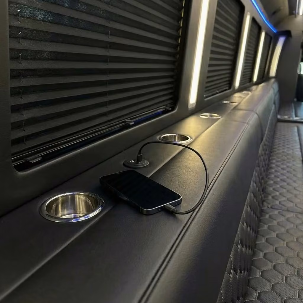 winter park party bus usb charging