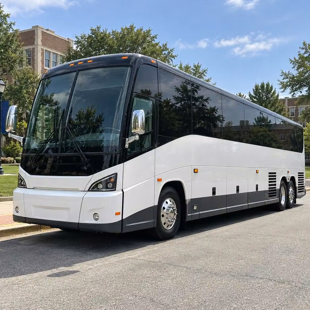 winter park sports charter buses with wifi power outlets tvs and restrooms