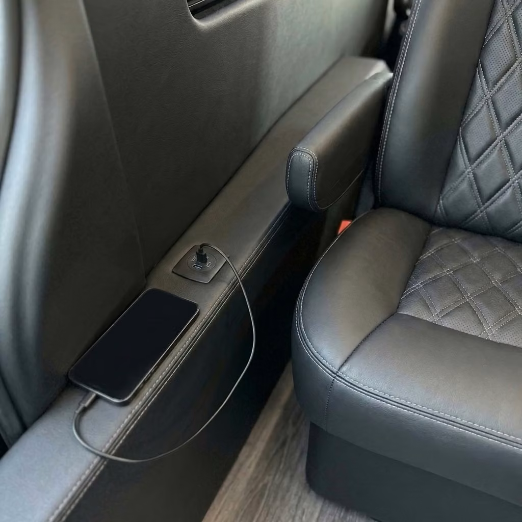 winter park sprinter van rental with driver usb charging