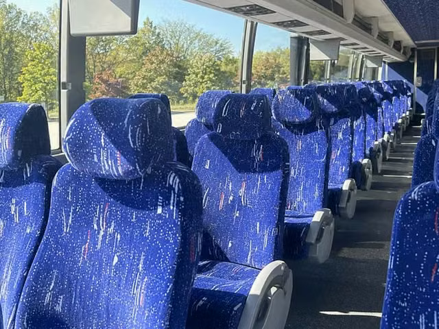 winter park charter bus interior